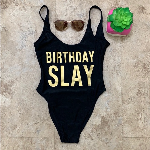 birthday slay swimsuit